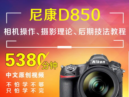 尼康D850相机操作、摄影理论、后期技法教程