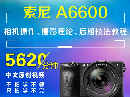 索尼A6600相机操作、摄影理论、后期技法教程