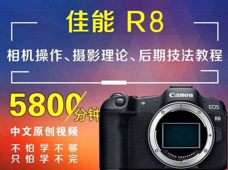 佳能R8相机操作、摄影理论、后期技法教程